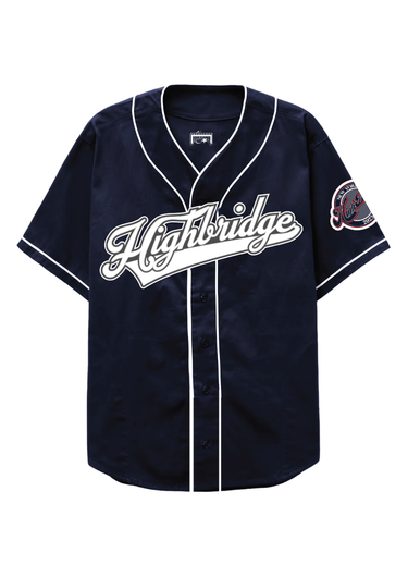 HIGHBRIDGE BASEBALL JERSEY - NAVY/WHITE