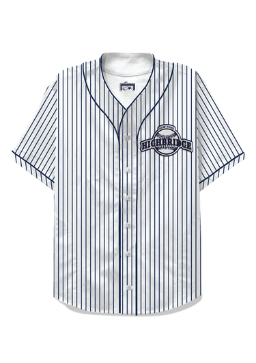 HIGHBRIDGE BASEBALL JERSEY - WHITE/NAVY